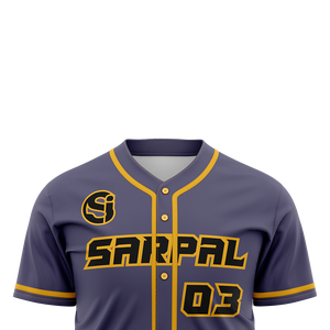 Uniforme de Béisbol Personalizado 2026 con Impresión por Transferencia de Calor, Manga Corta, Cuello en V, Secado Rápido, OEM, Alta Calidad, para Hombre - Product Image 4