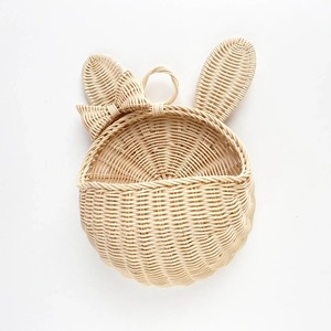 Rattan wall hanging <b>basket</b> lowest price <b>wicker</b> wall-mount <b>baskets</b> for kids room decoration - Product Image 1