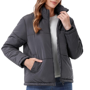 เสื้อแจ็คเก็ตพัฟเฟอร์สำหรับผู้หญิง แขนยาว สีสันปรับแต่งได้ เป็นมิตรกับสิ่งแวดล้อม กันน้ำ ระบายอากาศได้ดี บุด้วยผ้าฝ้าย เหมาะสำหรับฤดูหนาว - Product Image 6