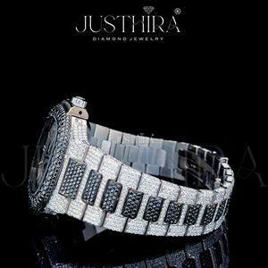 Montre en quartz avec diamant moissanite de haute qualité, style business pour homme, étanche, disponible au prix de gros - Product Image 3