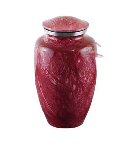 Grande urne magnifiquement fabriquée à la main de couleur marron rouge pour cendres humaines adulte-belles urnes funéraires commémoratives-boîte à cendres pour adultes - Product Image 1