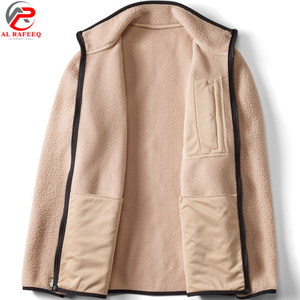 Autumn Winter <b>Mens</b> Casual Fleece <b>Jacket</b> New Warm Polar Fleece Stand Collar Front Zipper Closure Water Proof <b>Fur</b> ODM - Product Image 3