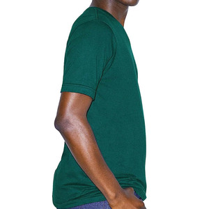 T-shirt de sport pour homme de haute qualité, col en V, manches courtes, couleur unie, prix attractif - Product Image 6