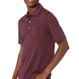 Camisetas tipo polo de manga corta con cuello vuelto, camiseta con bloques de color y bolsillo, ropa de trabajo para camareros, logotipo personalizado - Product Image 4