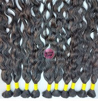 Cheveux Indiens Naturels Arrow Exim Grade 12A, Donneur Unique, Bruts, Bouclés Profonds, Cuticules Alignées, Résistants à la Chute, pour Tressage Naturel