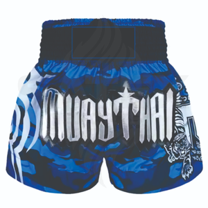 Pantalones Cortos de Boxeo Muay Thai MMA con Logotipo Frontal Elástico de Alta Calidad a Precio de Fábrica para Adultos, 100% Poliéster - Product Image 4