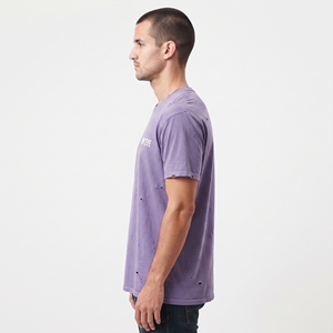 Men's Distressed Washed T Shirt Custom Cotton Regular Fit Casual Short Sleeve Vintage Streetwear Fashion <b>Top</b> - Product Image 4