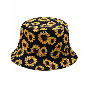 <b>Navy</b> Daisy Floral Printed Bucket <b>Hat</b> Soft Premium Fabric Lightweight Airy Vacation Beach Outdoor Bucket <b>Hats</b> - Product Image 5