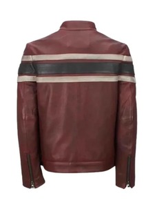 <b>Mens</b> Retro Red Waxed Vintage <b>Jacket</b> - Product Image 2