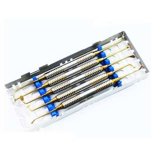 German 5 Pcs Manual General Surgery <b>Needle</b> Holder Instruments Set Dental Implant Surgery Cassette Kit CE Certified Grip Surgical - Product Image 2