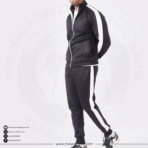 OEM Service Casual Solid Tracksuit High Quality Custom Logo Polyester Fleece Sublimated Side <b>Strip</b> Running Jogging Unisex - Product Image 2
