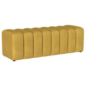 Panca Decorativa DelSur Giallo Senape, Sgabello e Pouf Imbottiti con Design Unico - Product Image 2