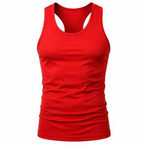 Débardeur Homme Col Rond Sans Manches Tricoté Couleur Unie Respirant Séchage Rapide Sportif Vente Chaude ODM Faible MOQ - Product Image 1