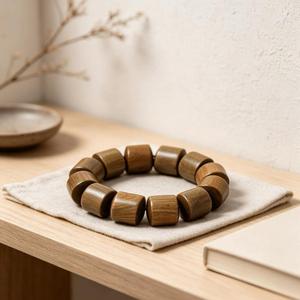 Brazalete de Madera Natural Hecho a Mano, Joyería Clásica de Moda para Mujer, Ligero y Elegante, Accesorio de Regalo de Madera para Fiesta - Product Image 2