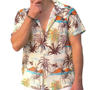 <b>Mens</b> Solid Full Sleeve Casual <b>Shirt</b> Regular Fit Lightweight 100% Cotton Breathable <b>Beach</b> Vacation Summer Wear - Product Image 1