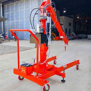 Mini Grúa Hidráulica Portátil de 300 kg, Elevación Máxima de 2.5 m, 360° °   Servicio de Mantenimiento Rotatorio para Almacenes OEM/ODM - Product Image 4