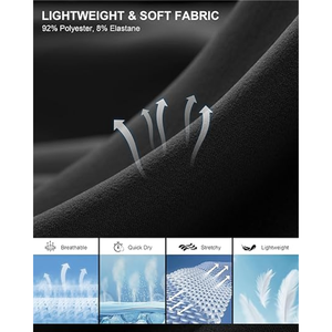 Shorts de golf décontractés pour hommes, légers, avec entrejambe de 5, 7 ou 9 pouces, extensibles, séchage rapide, avec 3 poches - Product Image 5