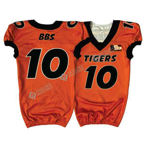 Vente en gros, nouvelle arrivée, maillot de football américain, meilleure qualité, 100% polyester, uniforme d'équipe, couleur unie, ensemble à manches courtes - Product Image 4