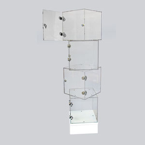 Cube d'affichage en acrylique transparent polyvalent: support solide de qualité supérieure pour une présentation élégante des produits de beauté et des accessoires - Product Image 3