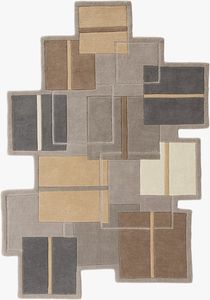 High Quality Hand Tufted Woolen Area Rug Handmade High-Low Pile Living <b>Kitchen</b> Office Prayer By INDIAN TEXTILES H/L - Product Image 2