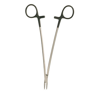 Pinzas quirúrgicas de acero con mango anillado recubierto de negro, tamaño 8 pulgadas, para sutura quirúrgica - Product Image 3