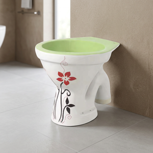 WC européen EWC, toilette rustique Vitrosa noire, en céramique, monobloc, avec siphon S/P, double chasse d'eau - Product Image 3
