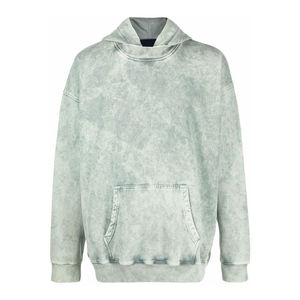 <b>Top</b> Tending Men's Custom Heavyweight Acid Washed Sun Faded Drop Shoulder <b>Thermal</b> Vintage Oversized Pullover Hoodies Plus Size - Product Image 4