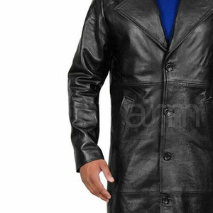 Latest Style Men Leather <b>Long</b> <b>Coat</b> Wholesale Men Leather <b>Coat</b> Best Selling Leather <b>Long</b> <b>Coat</b> - Product Image 4