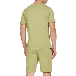 Conjunto de Camisetas de Algodón de Color Sólido para Hombre, Cuello Redondo, Manga Corta, Transpirable, Informal de Verano, Tejido de Punto, Verde - Product Image 6