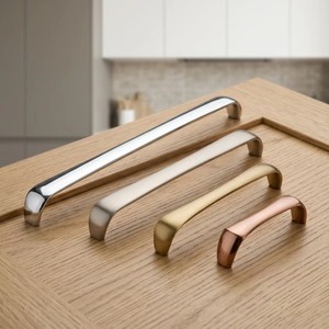 Poignée de meuble en laiton massif OEM, style T, finition graphite noir moderne, pour tiroirs de cuisine et armoires, quincaillerie d'exportation - Product Image 3