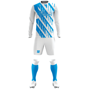 Uniforme de Fútbol Ligero 100% Poliéster con Cuello Redondo, Alta Durabilidad, Control de Humedad, Nombre del Equipo Personalizado - Product Image 1