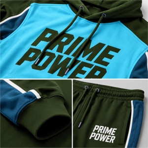 Prime Power Men's Athletic Tracksuit Set Hooded Pullover <b>Sweatshirt</b> Jogger Pants Sportswear Casual Jogging <b>Gym</b> Training Clothing - Product Image 5