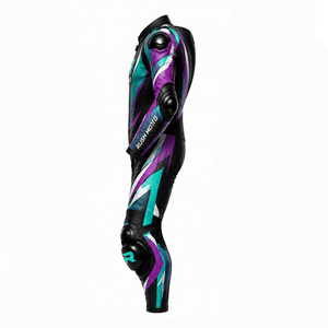 Traje de cuero para motocicleta al por mayor, nuevo, de buen material, ropa de carreras, talla y color personalizados, resistente al viento, transpirable, talla grande, para invierno. - Product Image 3