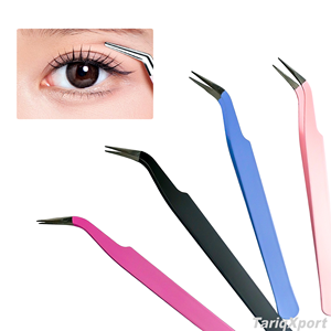 Wholesale False Eyelash Clips for Strip <b>Lashes</b> Custom Logo <b>Cluster</b> <b>Lash</b> Tweezers Private Label <b>Lash</b> Applicator Tools - Product Image 5
