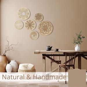 Tapiz de Yute Natural al por Mayor, Decoración de Pared Artesanal Bohemia para el Hogar, Hoteles, Resorts y Oficinas - Product Image 5