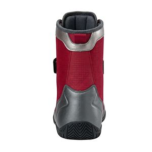 Botas de boxeo de caña alta Crimson Silver con correa en el tobillo, calzado de lucha libre de cuero sintético con cordones. - Product Image 3