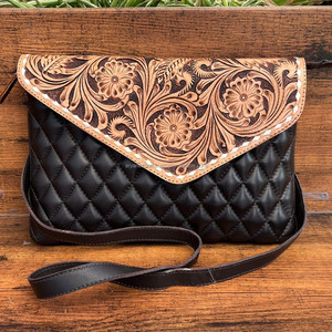 Bolso cruzado de cuero de vaca hecho a mano al por mayor de alta calidad para bolso de hombro de diseño acolchado de moda para mujer - Product Image 3