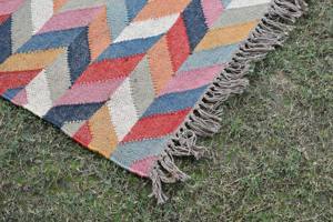 Tapis Kilim en jute fait main, réversible, en fibres naturelles, pour salon, hôtel et bureau, vente en gros - Product Image 2