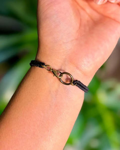 Pulsera Bohemia Ajustable de Macramé con Piedra Turquesa, Joyería Unisex para Uso Diario, Engaste de Bisel de Piedra Natural - Product Image 3
