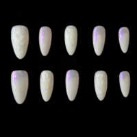 Ongles press-on professionnels peints à la main, art 3D, design personnalisé, qualité professionnelle, application facile, prix d'usine OEM ODM