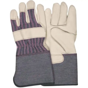Gants de travail en cuir de vachette grainé de qualité canadienne, résistants à l'abrasion et à la chaleur, avec des caractéristiques de sécurité, excellente protection des mains - Product Image 4