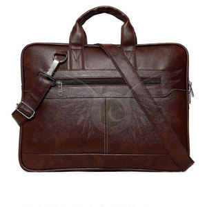 Sac à ordinateur portable décontracté en cuir véritable portable avec intérieur durable et bien organisé pour le transport au travail et le rangement pratique - Product Image 3