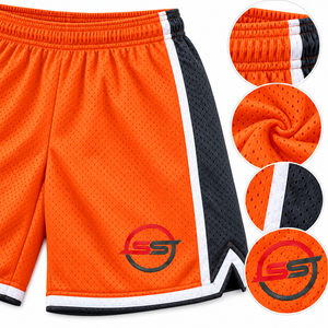 Pantalones Cortos de Baloncesto para Hombre, Duraderos y Resistentes, 100% Poliéster, Lona Sólida, Diseñados para Soportar tus Partidos Más Duros - Product Image 4