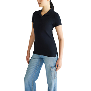 Polo de algodón de alta calidad con logotipo y diseño personalizados para mujer, ropa deportiva informal de marca, polo de moda urbana para mujer - Product Image 1