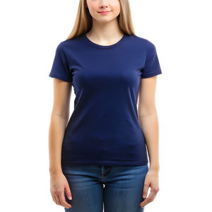 เสื้อยืดลำลองผู้หญิง ระบายอากาศได้ดี เป็นมิตรกับสิ่งแวดล้อม แห้งเร็ว น้ำหนักเบา สีพื้น คุณภาพสูง คอวี แขนสั้น - Product Image 1