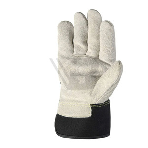 Durable Top Quality Cow Hide Leather Hand Protective Working <b>Gloves</b> Wholesale Price Leather Working <b>Gloves</b> - Product Image 2