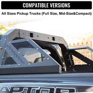 Barra Antirollio Regolabile per Camion con 6 Luci Laterali Ausiliarie Ambra, Portapacchi Universale per Pickup - Product Image 2