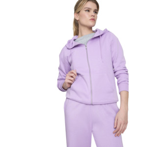 Ensemble de survêtements décontractés pour femmes, 2 pièces, respirant, écologique, séchage rapide, imprimé par transfert thermique, fermeture éclair, capuche, taille élastique - Product Image 2