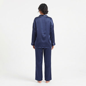 Ensemble de Nuit en Satin Modal pour Femme, Coupe Ample, Manches Longues, Tenue de Détente Assortie, Pyjama pour Dames - Product Image 2