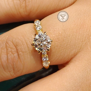 Anillo de Compromiso con Diamante Cultivado en Laboratorio Certificado por IGI de 4.10 Quilates para Mujer, Oro de 14K/18K, Joyería de Lujo para Boda, Regalo Nupcial - Product Image 1